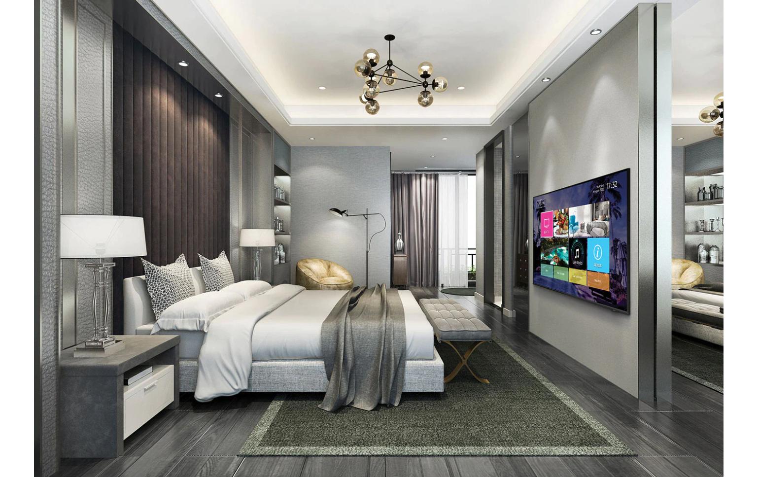 Samsung HG55AU800EE - 138 cm (55") Diagonalklasse HAU8000 Series LCD-TV mit LED-Hintergrundbeleuchtung - Crystal UHD - Hotel/Gastgewerbe - Smart TV - Tizen OS - 4K UHD (2160p) 3840 x 2160 - HDR - Schwarz
