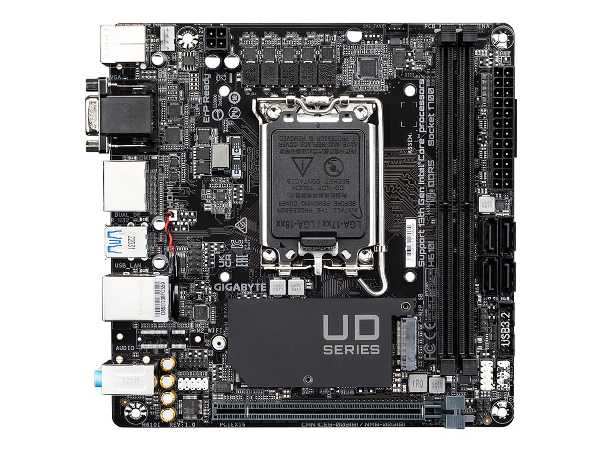 Gigabyte H610I - 1.0 - Motherboard - Mini-ITX - LGA1700-Sockel - H610