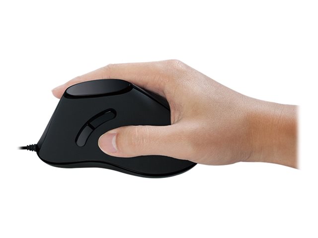 LogiLink Ergonomic Vertical - vertikale Maus - USB - Schwarz