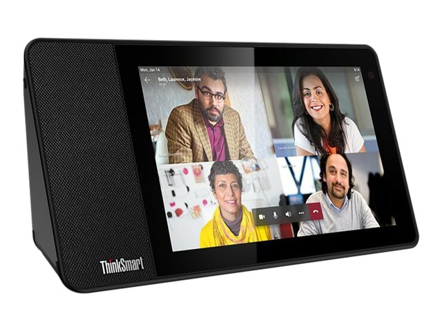 Lenovo ThinkSmart View - Smart-Display - LCD 8" - kabellos - Wi-Fi, Bluetooth - 10 Watt - Business Black