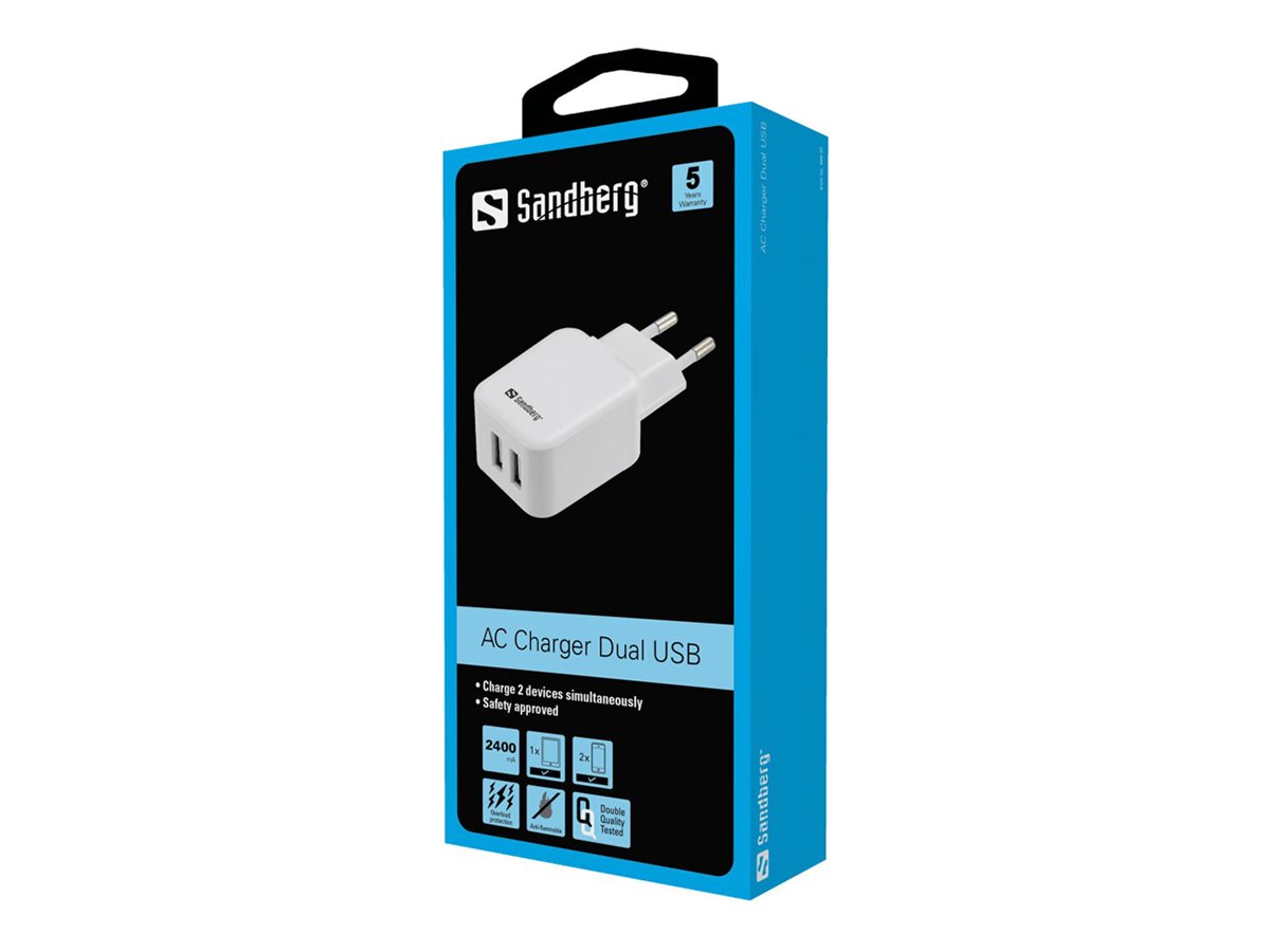 Sandberg AC Charger Dual Netzteil - 2 x USB