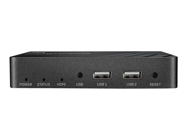 LINDY KVM over IP Extender, Receiver - KVM/Infrarot-Extender - Empfänger - 1GbE, HDMI - USB - bis zu 150 m