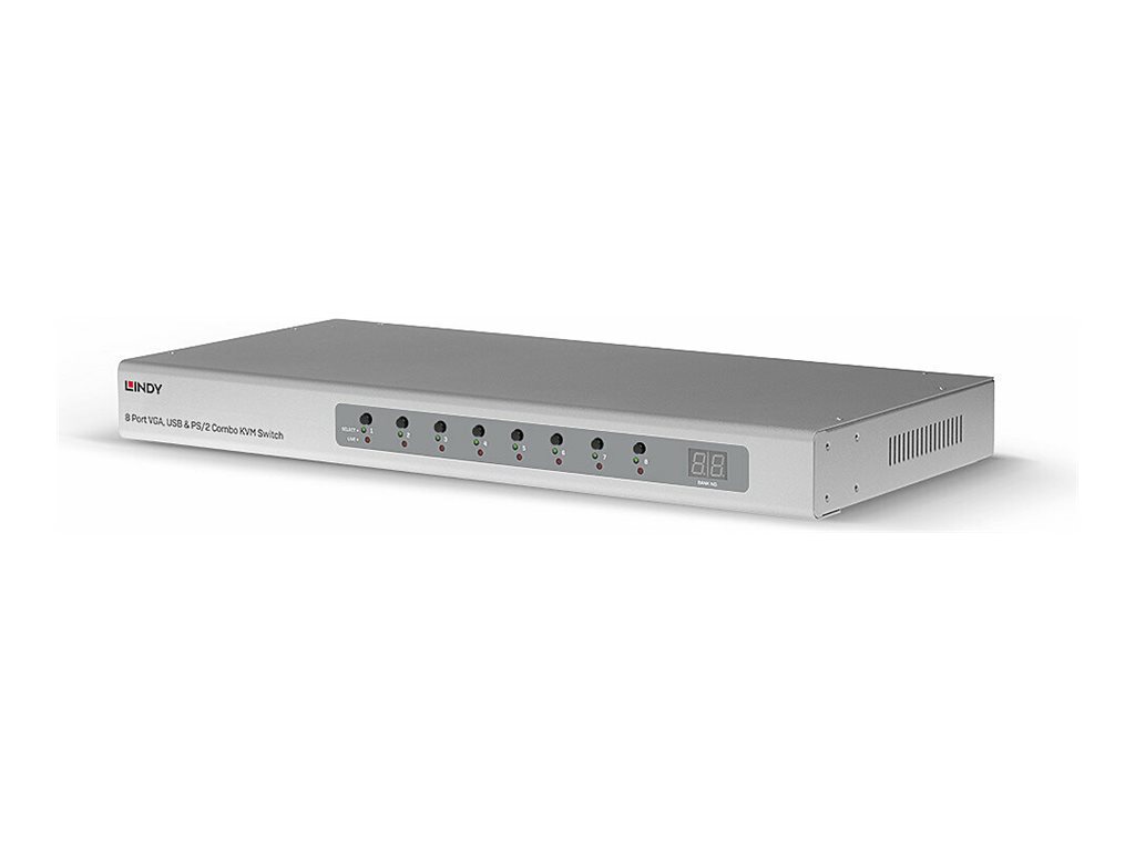 Lindy - KVM-Switch - 8 x KVM port(s) - an Rack montierbar