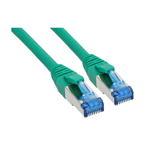 InLine - Patch-Kabel - RJ-45 (M) zu RJ-45 (M) - 2 m - SFTP - CAT 6a - halogenfrei - grün