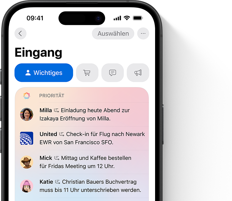 Mail - Priorisierte Nachrichten