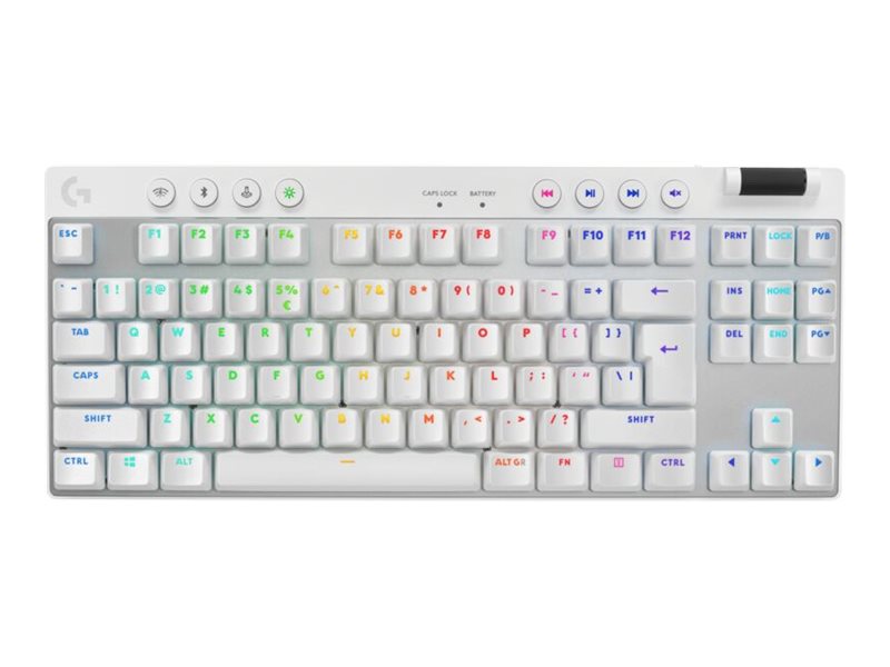 Logitech G PRO X TKL - Tastatur - Gaming - QWERTY - US International - weiß Eingabegerät