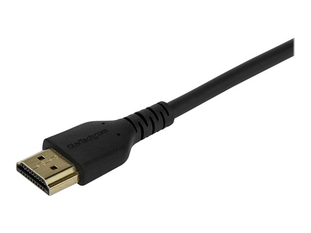 StarTech.com RHDMM1MP HDMI Kabel (1m, HDMI 2.0, 4k 60Hz, premium High Speed HDMI Kabel mit Ethernet, für Monitore oder TVs) - Premium Highspeed - HDMI-Kabel mit Ethernet - HDMI männlich zu HDMI männlich - 1 m - Schwarz - für P/N: TB3DKM2HDL