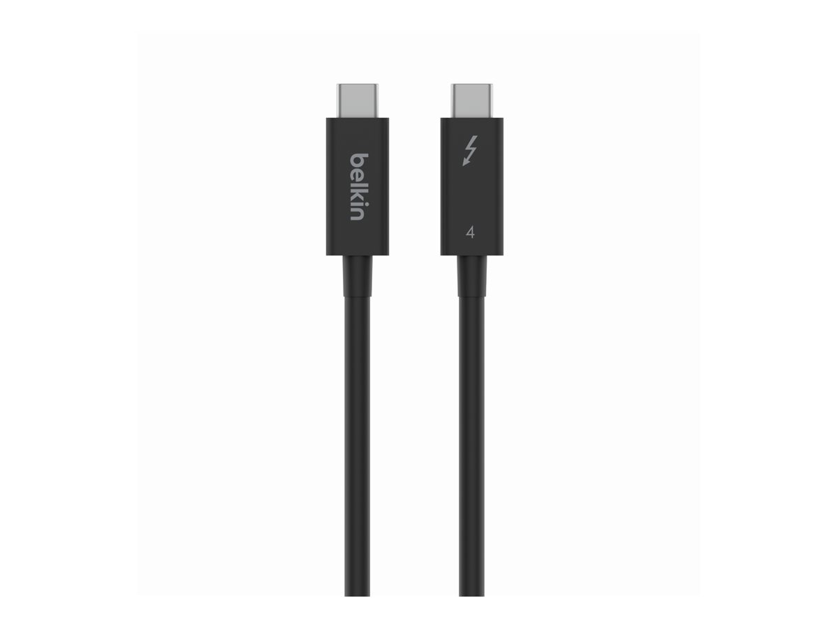 Belkin CONNECT - Thunderbolt-Kabel - 24 pin USB-C (M) umkehrbar zu 24 pin USB-C (M) umkehrbar - Thunderbolt 4 - 2 m - aktiv, USB-Stromversorgung (100 W) - für P/N: INC006TTSGY