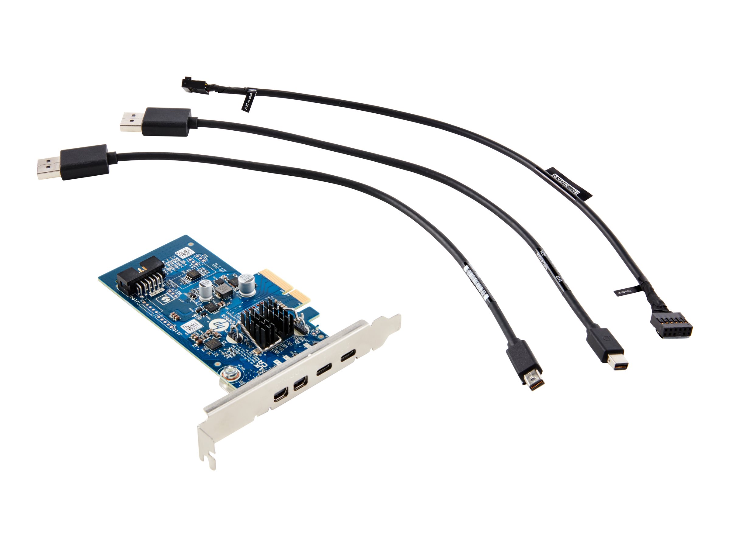 HP - Thunderbolt-Adapter - PCIe x4 Low-Profile - Thunderbolt 4 x 2 - für Workstation Z4 G5, Z6 G5, Z8 Fury G5, Z8 G5