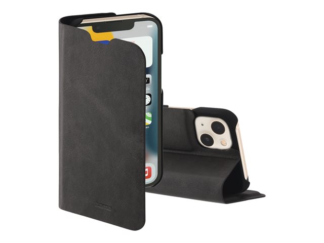 Hama Essential Line Guard Pro - Flip-Hülle für Mobiltelefon - Kunstleder - Schwarz - für Apple iPhone 13
