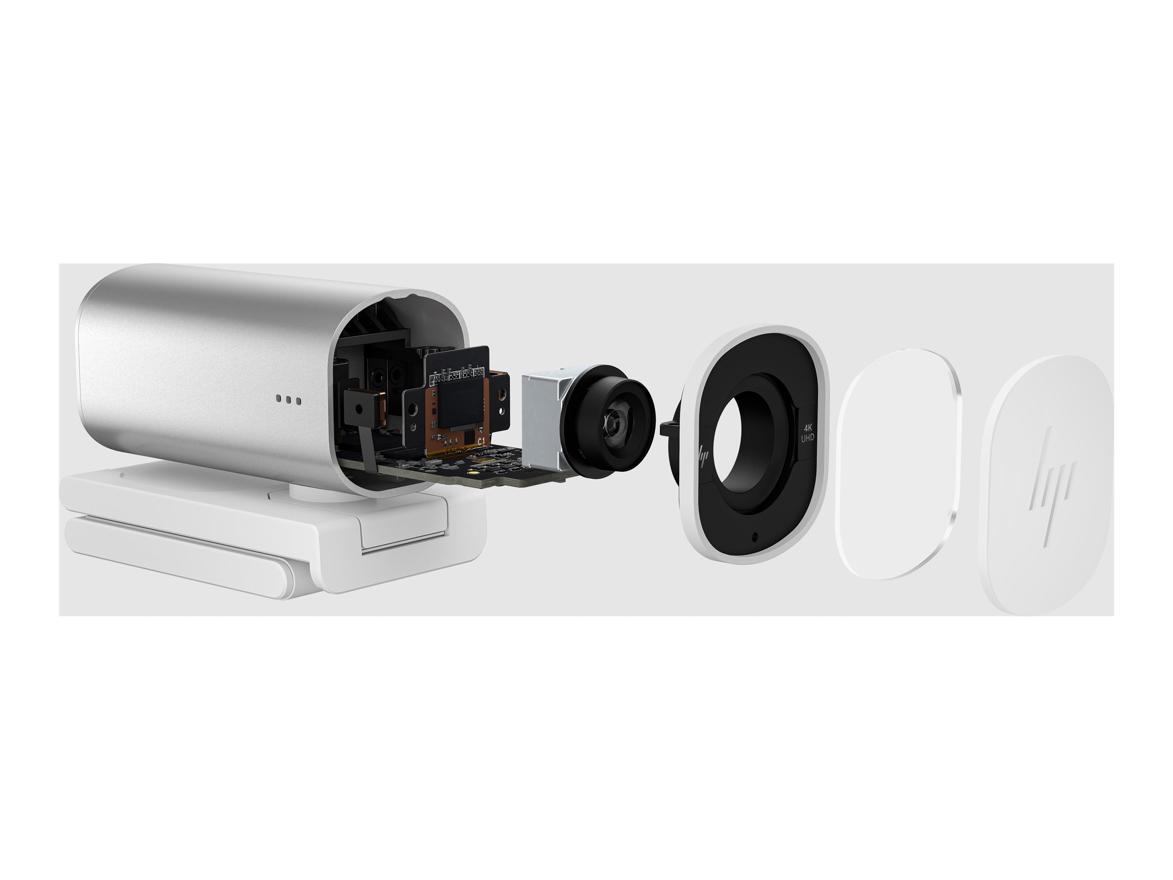 HP 960 Streaming - Webcam - Farbe - 8 MP - 3840 x 2160 - Audio - USB 3.0