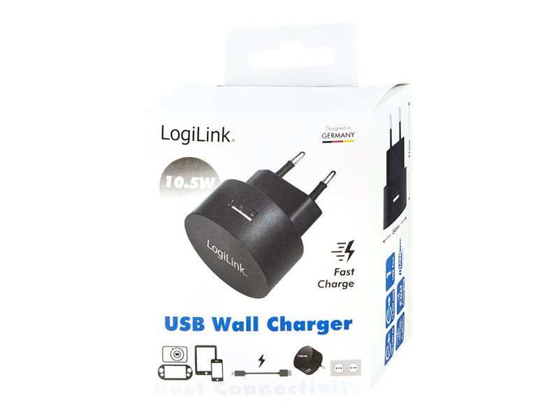 LogiLink USB wall charger Netzteil - USB - 10.5 Watt
