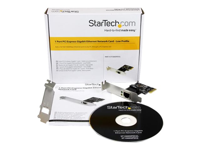 StarTech.com Gigabit Ethernet PCI Express Low Profile Netzwerkkarte - PCIe Server NIC Netzwerkadapter 10 / 100 / 1000 Mbit/s - Netzwerkadapter - PCIe - Gigabit Ethernet x 1