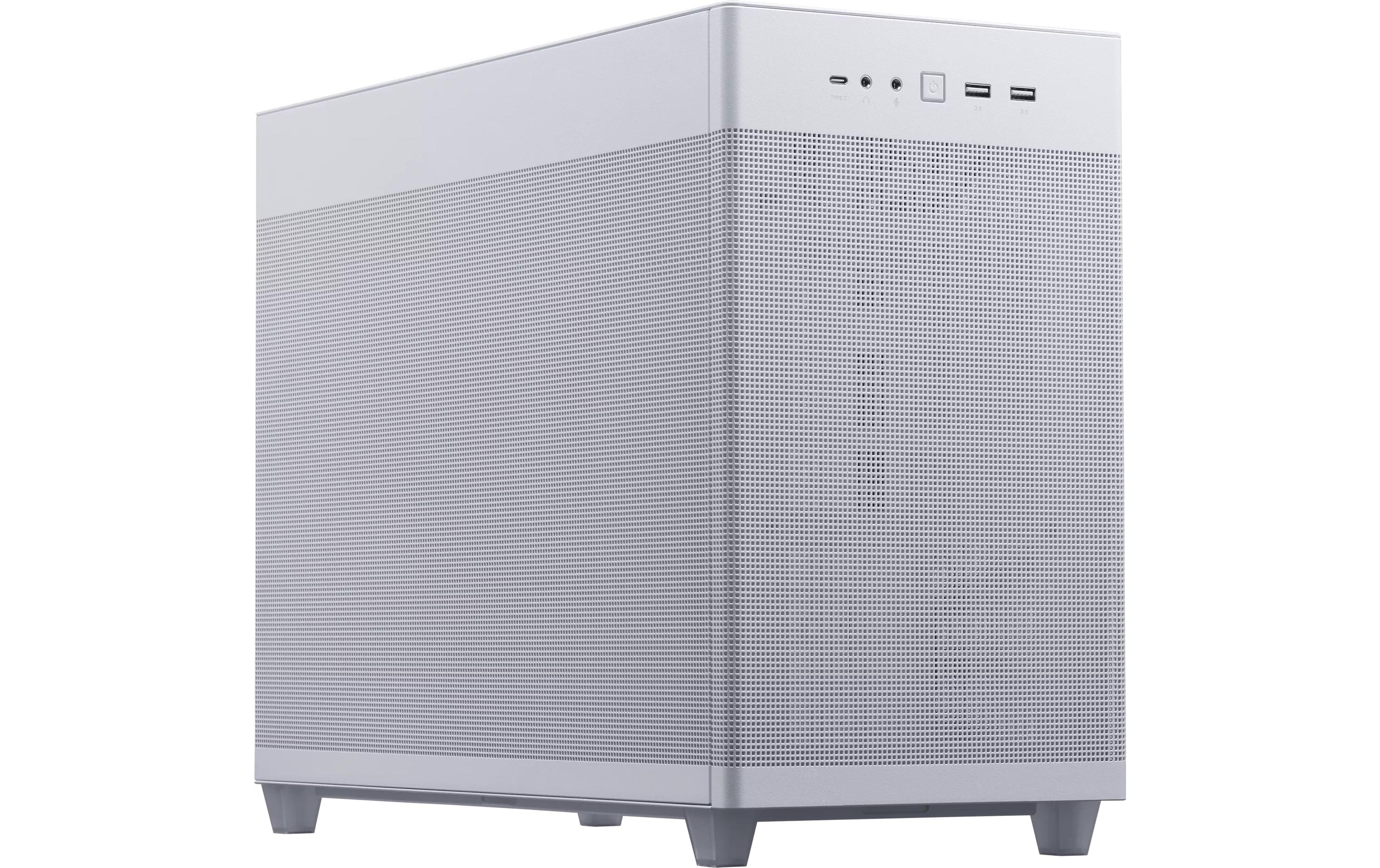 ASUS PC-Gehäuse AP201 MicroATX TG Weiss