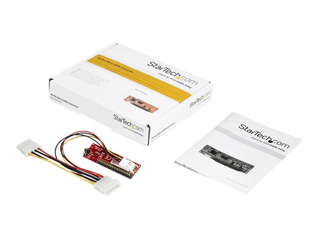 StarTech.com 40 Pin IDE PATA auf SATA Adapter für HDD / SSD / ODD - IDE zu 2
5 SATA / Optisches Laufwerk Konverter - Speicher-Controller - SATA 1.5Gb/s - Ultra ATA/133