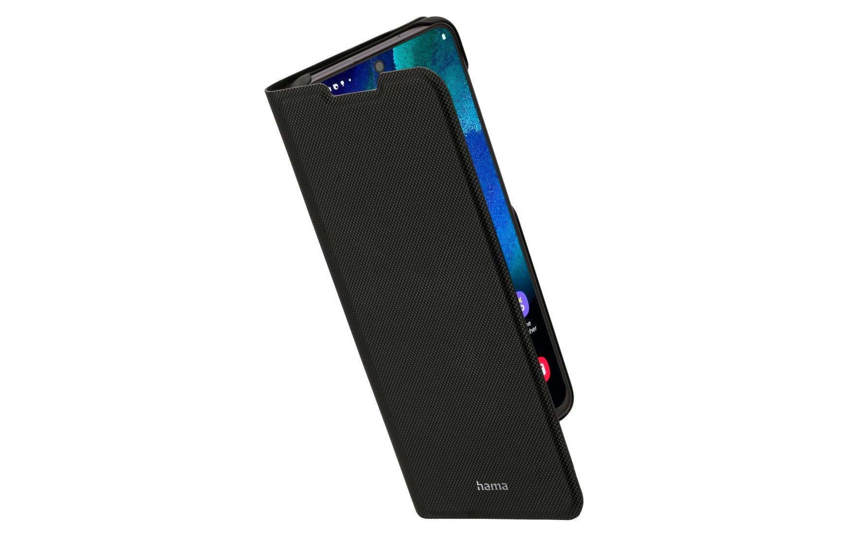 Hama Essential Line "Slim Pro" - Flip-Hülle für Mobiltelefon - Polyurethan - Schwarz - für Samsung Galaxy S21 FE 5G