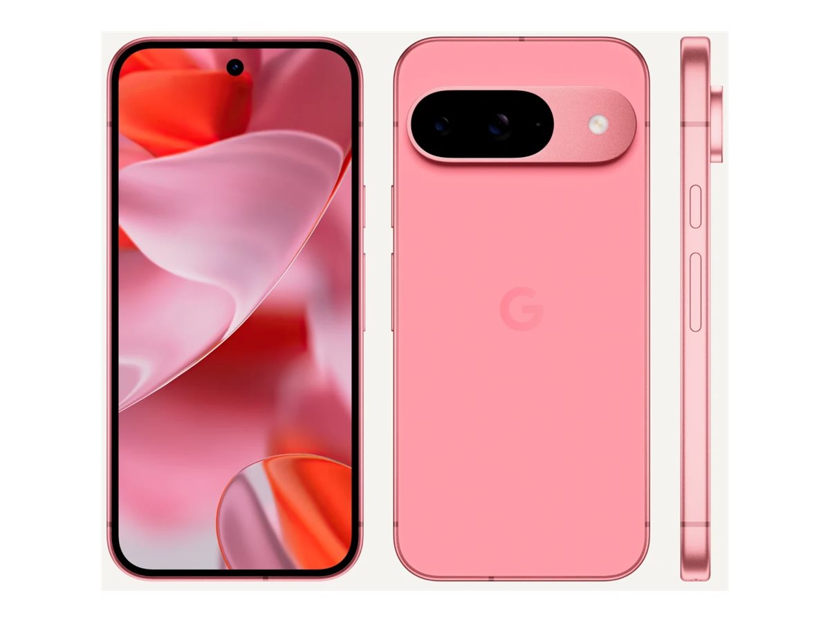 Google Pixel 9 - 5G Smartphone - Dual-SIM - RAM 12 GB / Interner Speicher 128 GB - OLED-Display - 6.3" - 2424 x 1080 Pixel (120 Hz) - 2 x Rückkamera 50 MP, 48 MP - front camera 10,5 MP - Pfingstrose