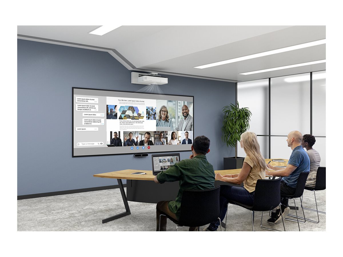 Epson EB-810E - 3-LCD-Projektor - Super-Ultrakurzdistanzobjektiv - 802.11a/b/g/n/ac Wireless / LAN/ Miracast - weiß