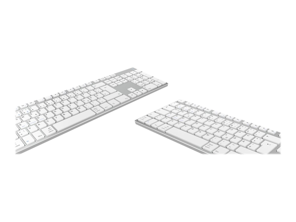 RaidSonic KeySonic KSK-8022BT - Tastatur - QWERTZ - Deutsch - Silber Eingabegerät