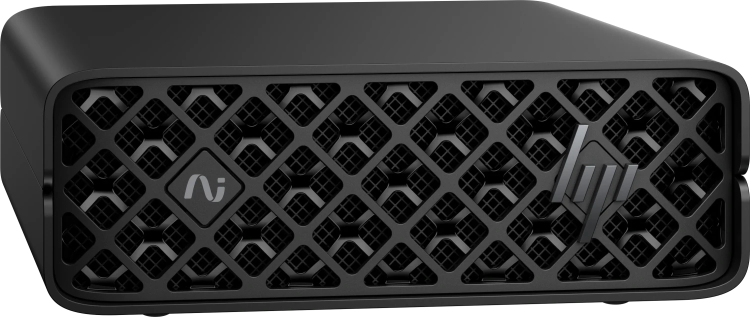 HP Inc. HP ZGX Nano G1n AI Station - Mini - 1 x GB10 Grace Blackwell Superchip Cortex-A725 + Cortex-X925 - RAM 128 GB - SSD 4 TB - NVMe, TLC, SED - NVIDIA Blackwell - 1GbE, 2.5GbE, 5GbE, 10GbE, 200GbE - NVIDIA DGX Base OS