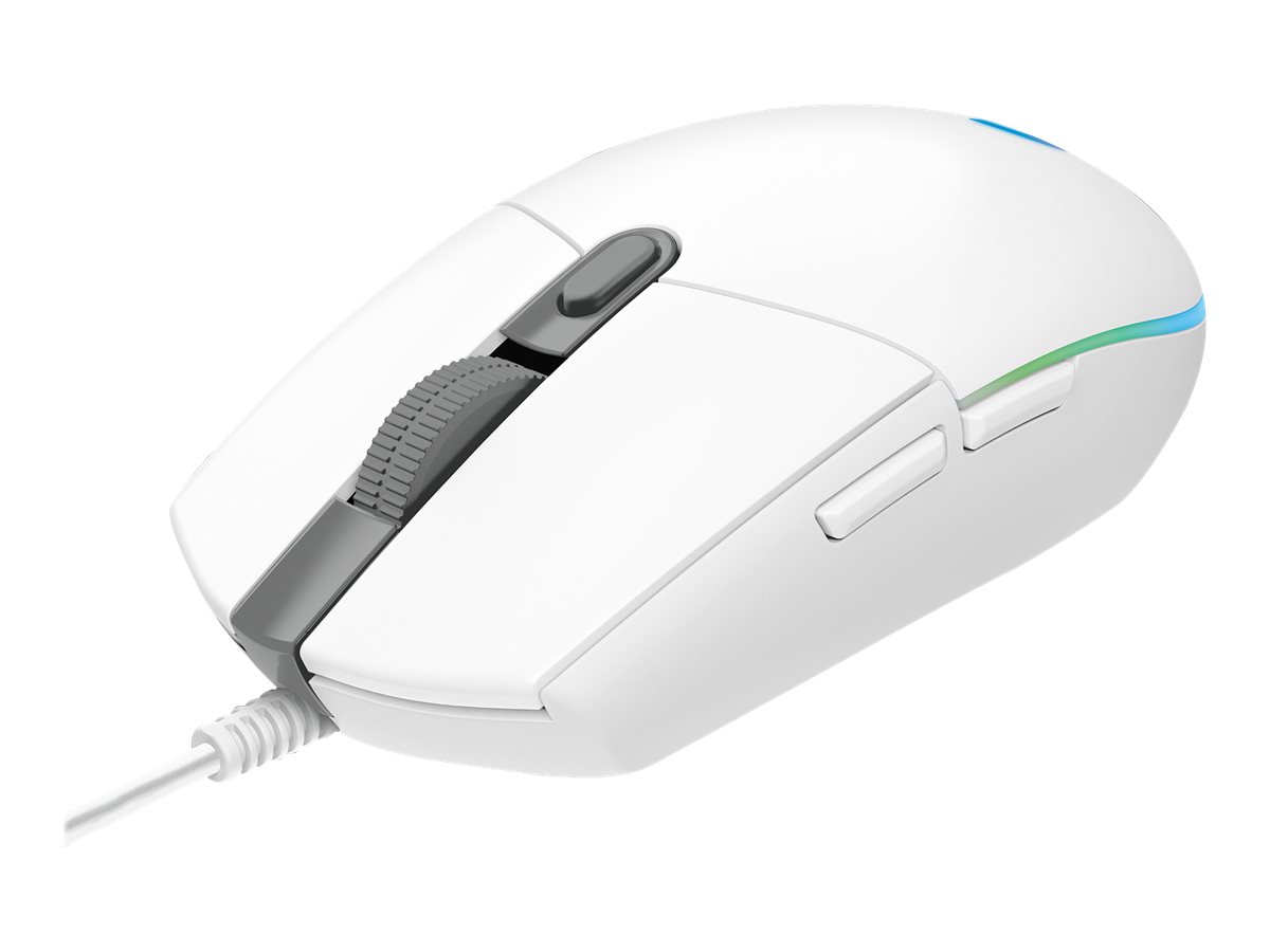 Logitech Gaming Mouse G102 LIGHTSYNC - Maus - USB - weiß
