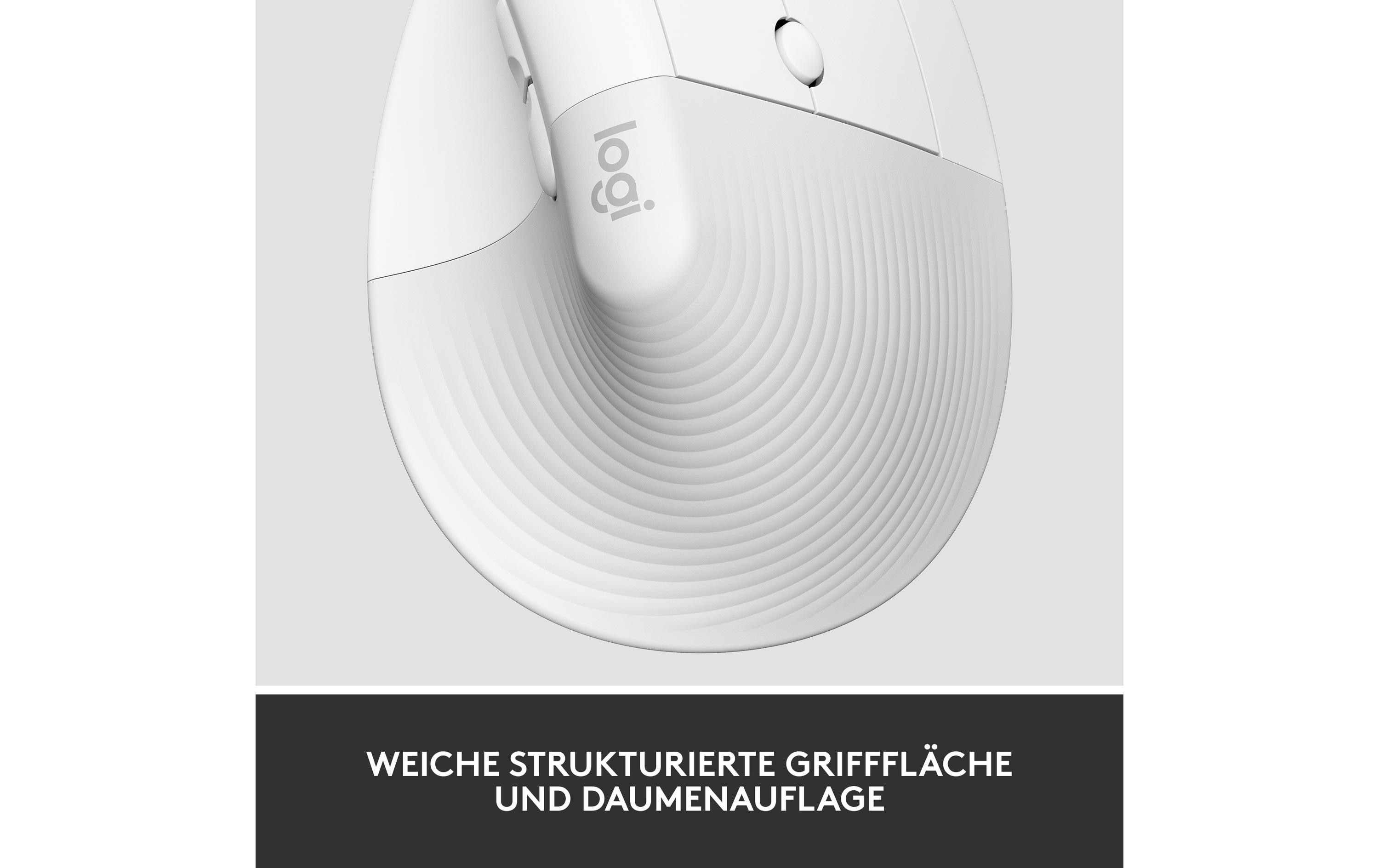 Logitech Ergonomische Maus Lift for Business Off-white