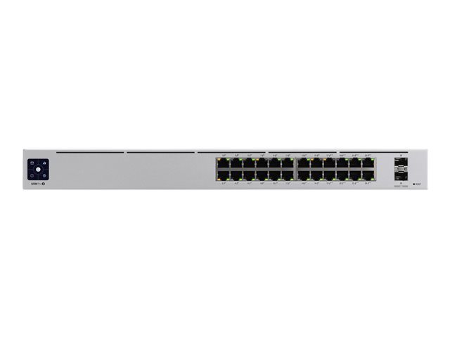 Ubiquiti UniFiSwitch Pro 24 Rackmount Gigabit Managed Switch, 24x RJ-45, 2x SFP+, PoE++, Gen2 (USW-PRO-24-POE)