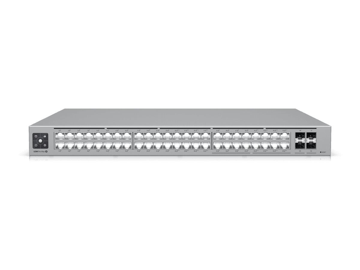 Ubiquiti UniFi Pro Max 48 PoE - Switch - 48 Anschlüsse - managed - an Rack montierbar