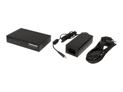 Intellinet 5-Port Gigabit Ethernet PoE+ Switch
4 x PSE Ports
IEEE 802.3at/af Power over Ethernet (PoE+/PoE) Compliant
60 W
Desktop - Switch - 5 AnschlÃ¼sse