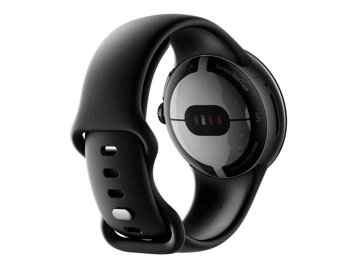 Google Pixel Watch - Mattschwarz - intelligente Uhr mit Band - Obsidian - 32 GB