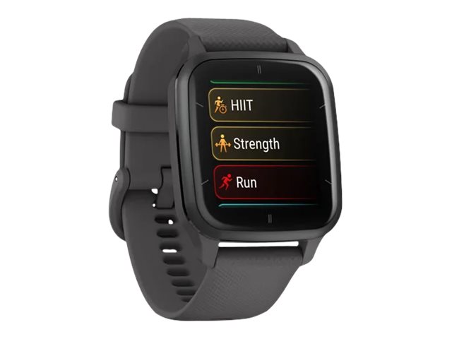 Garmin Venu Sq 2 - Dunkelgrau - intelligente Uhr mit Band - Shadow Gray