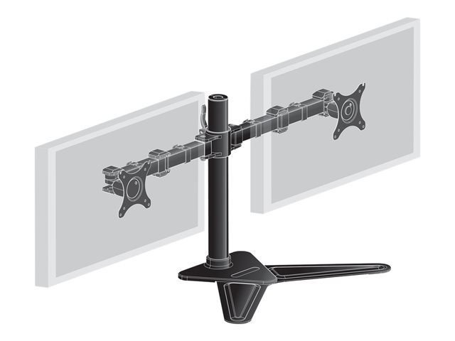 Iiyama DS1002D-B1 Aufstellung - einstellbarer Arm - für 2 Monitore - Schwarz