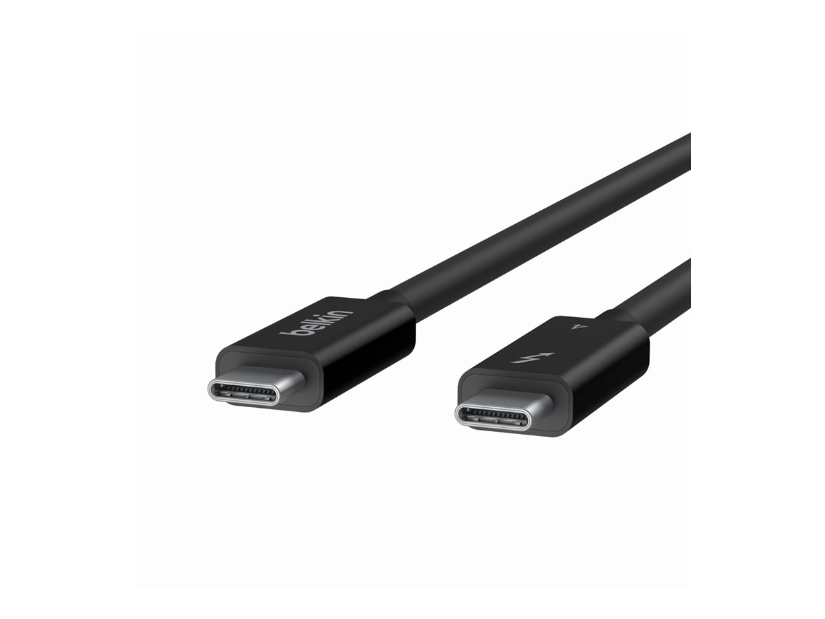 Belkin CONNECT - Thunderbolt-Kabel - 24 pin USB-C (M) umkehrbar zu 24 pin USB-C (M) umkehrbar - Thunderbolt 4 - 2 m - aktiv, USB-Stromversorgung (100 W) - für P/N: INC006TTSGY