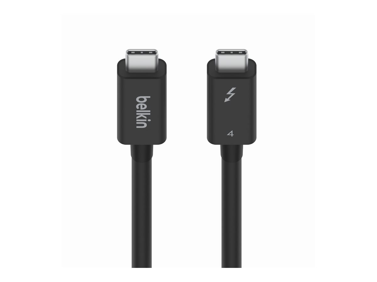 Belkin CONNECT - Thunderbolt-Kabel - 24 pin USB-C (M) umkehrbar zu 24 pin USB-C (M) umkehrbar - Thunderbolt 4 - 2 m - aktiv, USB-Stromversorgung (100 W) - für P/N: INC006TTSGY