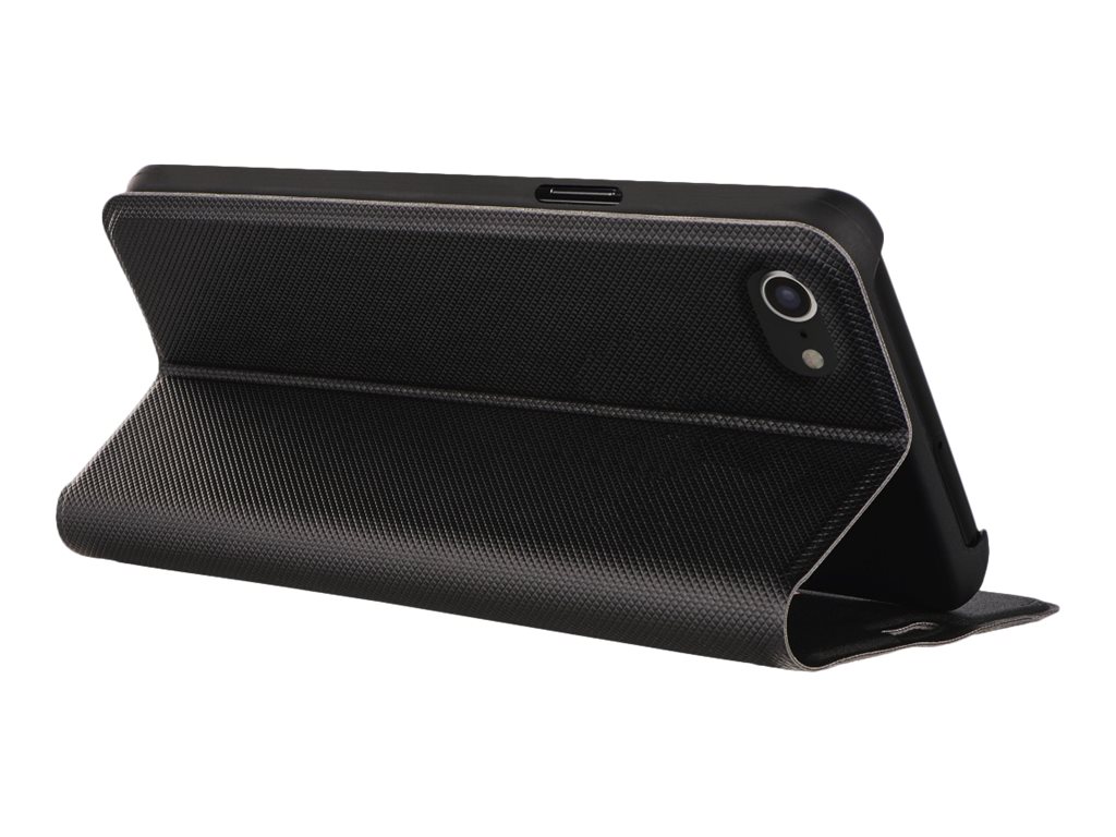 Hama Essential Line "Slim Pro" Booklet - Flip-Hülle für Mobiltelefon - Polyurethan - Schwarz - für Apple iPhone 6, 6s, 7, 8
