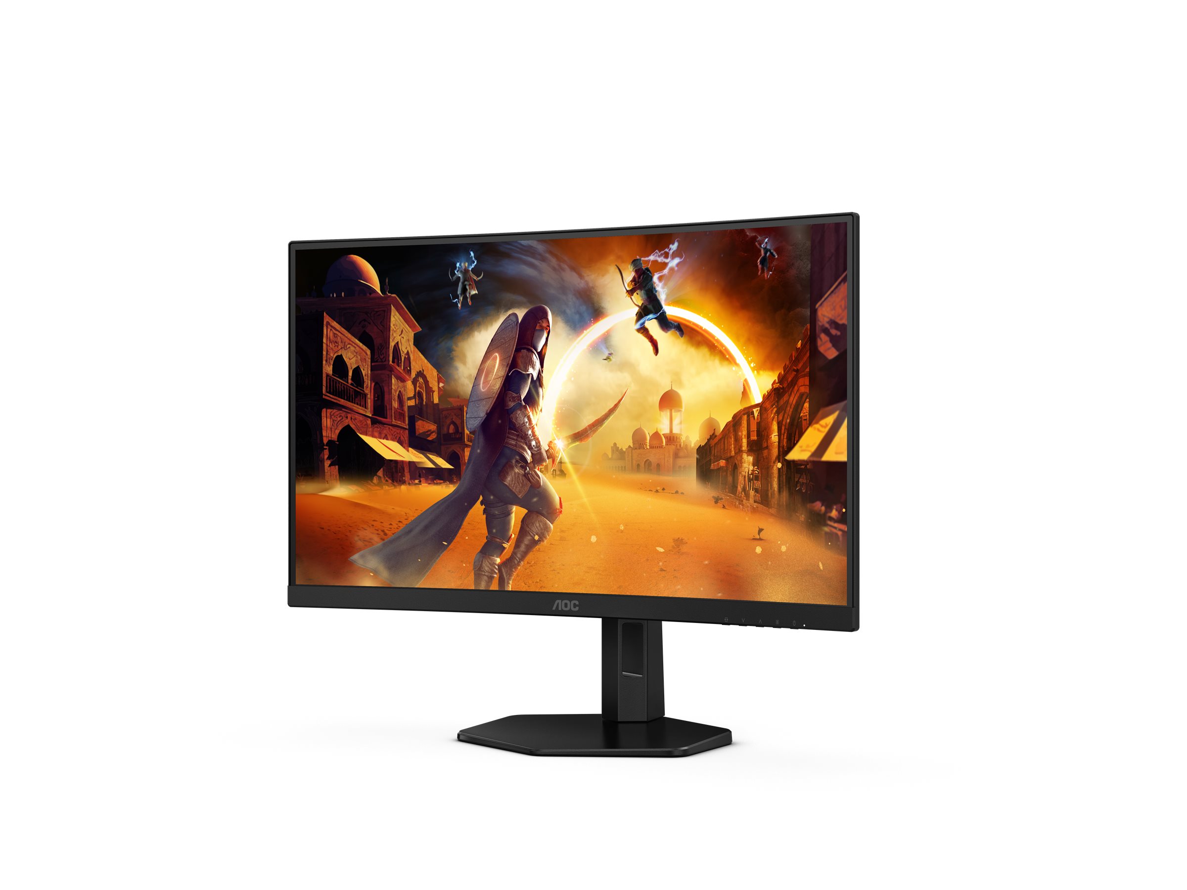 AOC Gaming C27G4ZXU - LED-Monitor - Gaming - gebogen - 68.5 cm (27") - 1920 x 1080 Full HD (1080p) @ 280 Hz - Fast VA - 300 cd/m² - 4000:1 - HDR10 - 0.3 ms - Lautsprecher - Schwarz