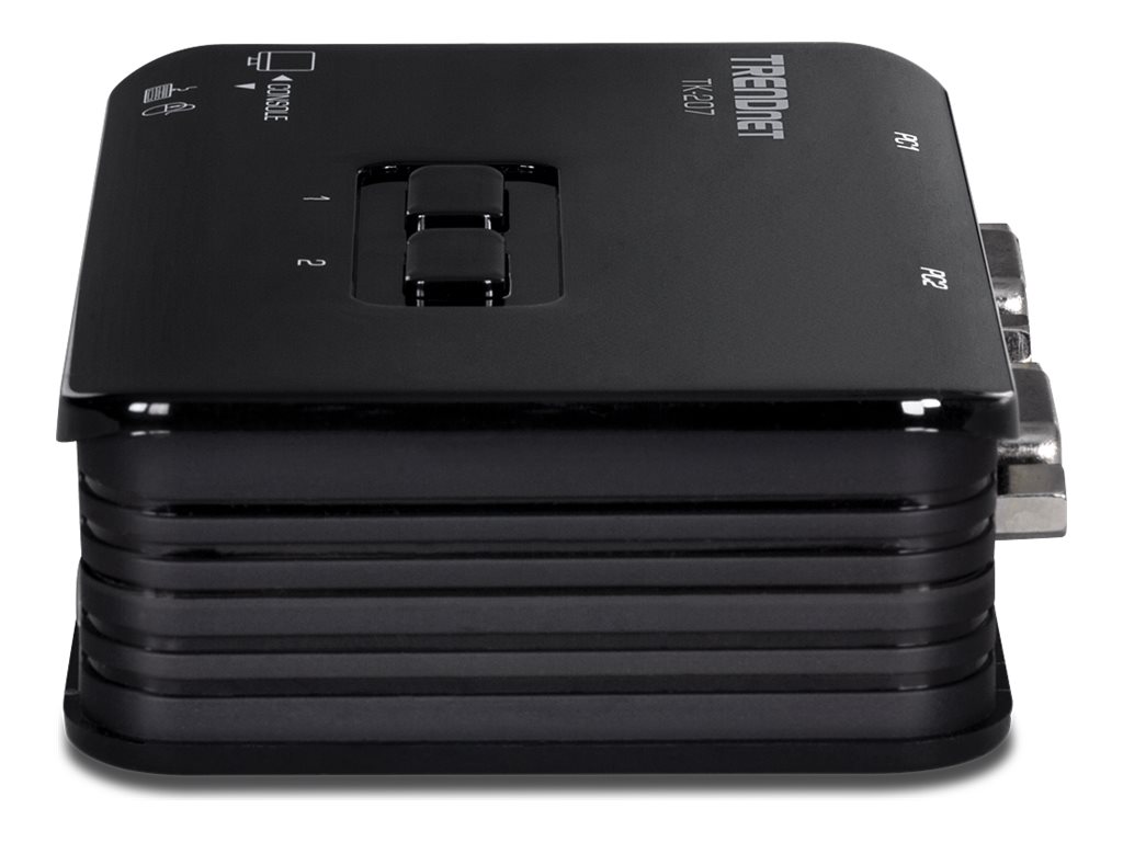 TRENDnet TK 207K - KVM-Switch - 2 x KVM port(s) - 1 lokaler Benutzer - Desktop
