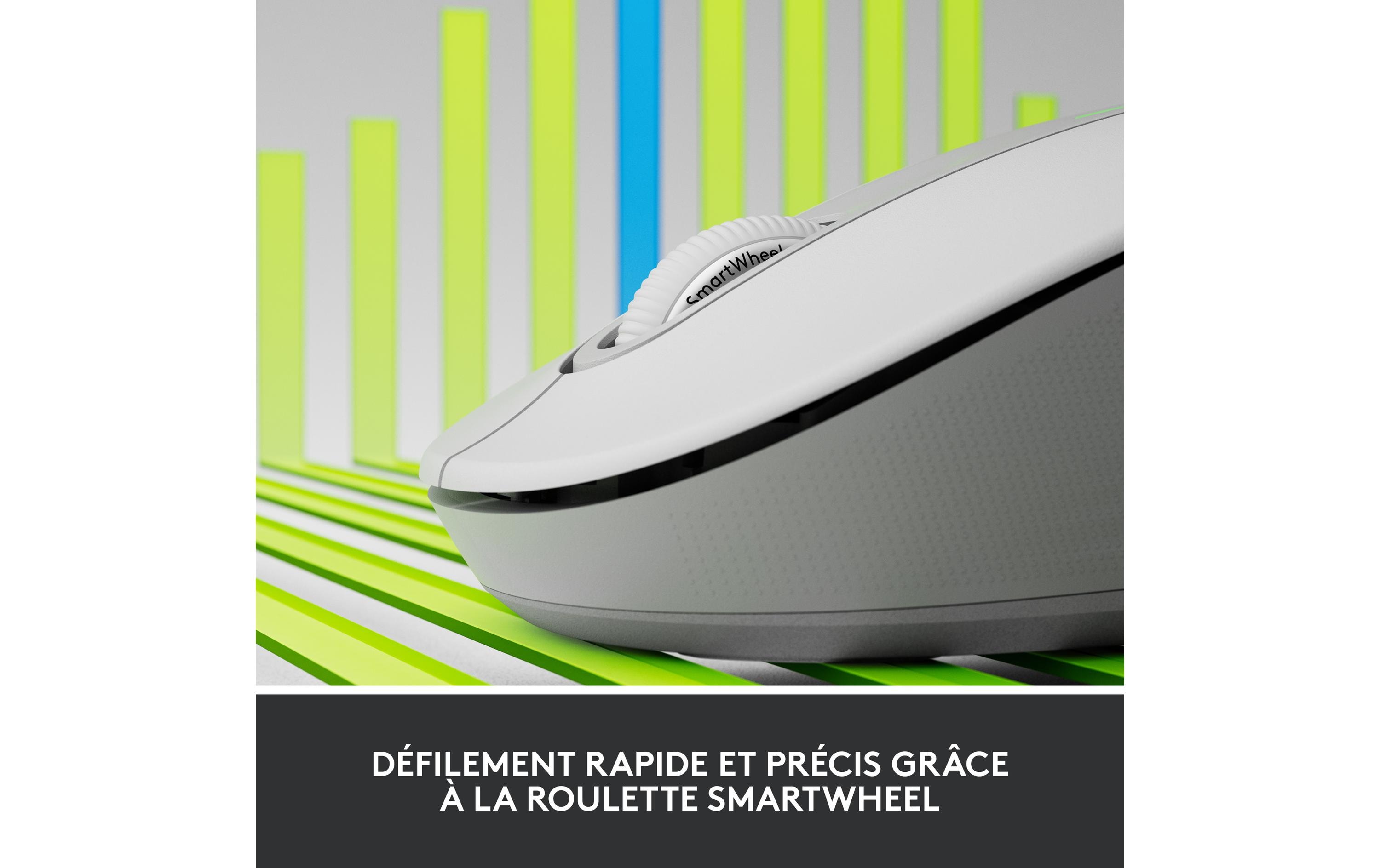 Logitech Signature M650 Large - Maus - Größe L - 2.4 GHz
Bluetooth - Off-White