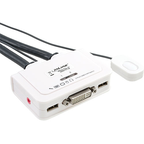InLine - KVM-/Audio-/USB-Switch - 2 x KVM/Audio/USB - 1 lokaler Benutzer - Desktop