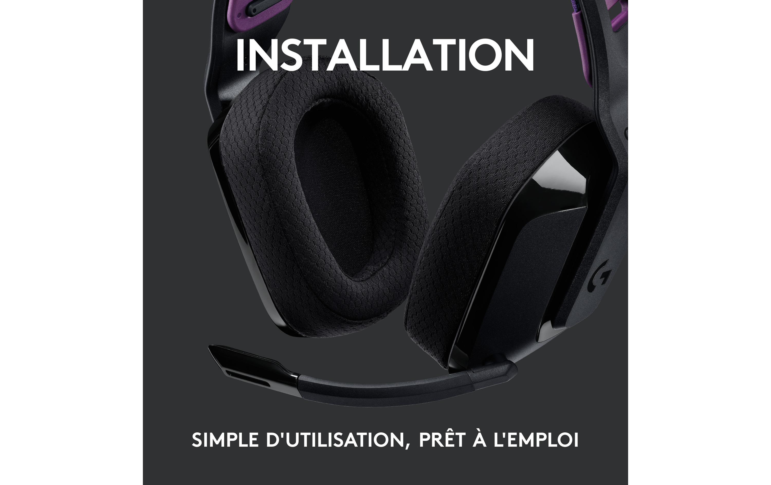 Logitech G G535 LIGHTSPEED Wireless Gaming Headset - Headset - ohrumschließend - LIGHTSPEED - kabellos - Schwarz - Discord Certified