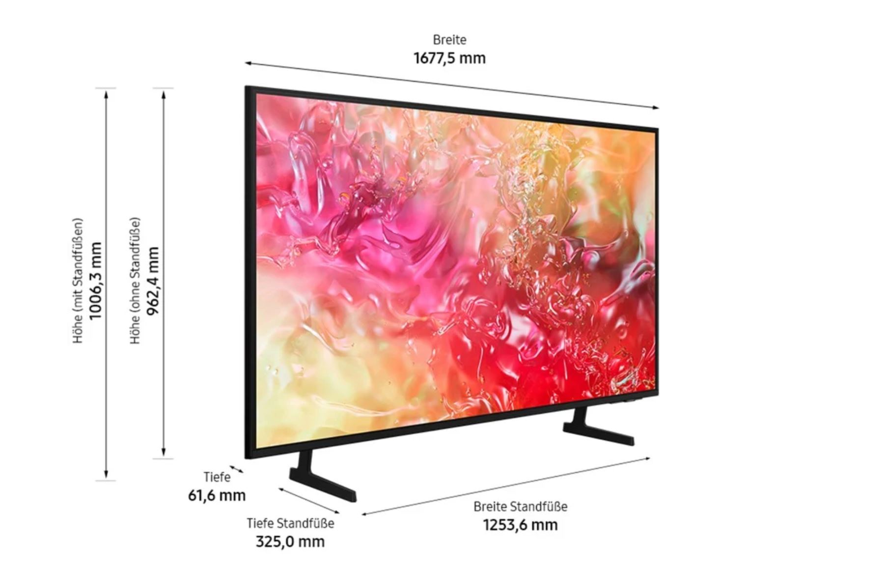 Samsung GU75DU7199U DU7199 Series - 189 cm (75") LCD-TV mit LED-Hintergrundbeleuchtung - Crystal UHD - 4K
