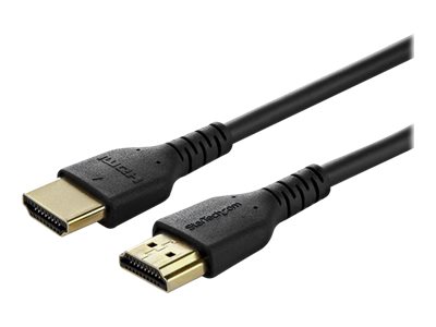 StarTech.com RHDMM1MP HDMI Kabel (1m, HDMI 2.0, 4k 60Hz, premium High Speed HDMI Kabel mit Ethernet, für Monitore oder TVs) - Premium Highspeed - HDMI-Kabel mit Ethernet - HDMI männlich zu HDMI männlich - 1 m - Schwarz - für P/N: TB3DKM2HDL