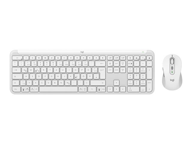 Logitech Signature Slim Combo MK950 - Tastatur-und-Maus-Set - 100% full size - QWERTZ - Deutsch - Off-White Eingabegerät