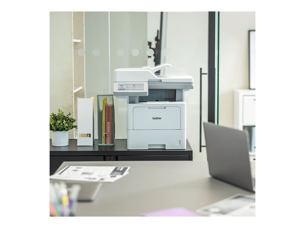 Brother MFC-L6910DN - Multifunktionsdrucker - s/w - Laser - A4/Legal (Medien) - bis zu 50 Seiten/Min. (Kopieren) - bis zu 50 Seiten/Min. (Drucken) - 520 Blatt - 33.6 Kbps - USB 2.0, Gigabit LAN, Wi-Fi(n), NFC, USB 2.0-Host