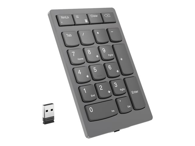 Lenovo Go Wireless Numeric Keypad - Tastenfeld - Storm Gray Eingabegerät