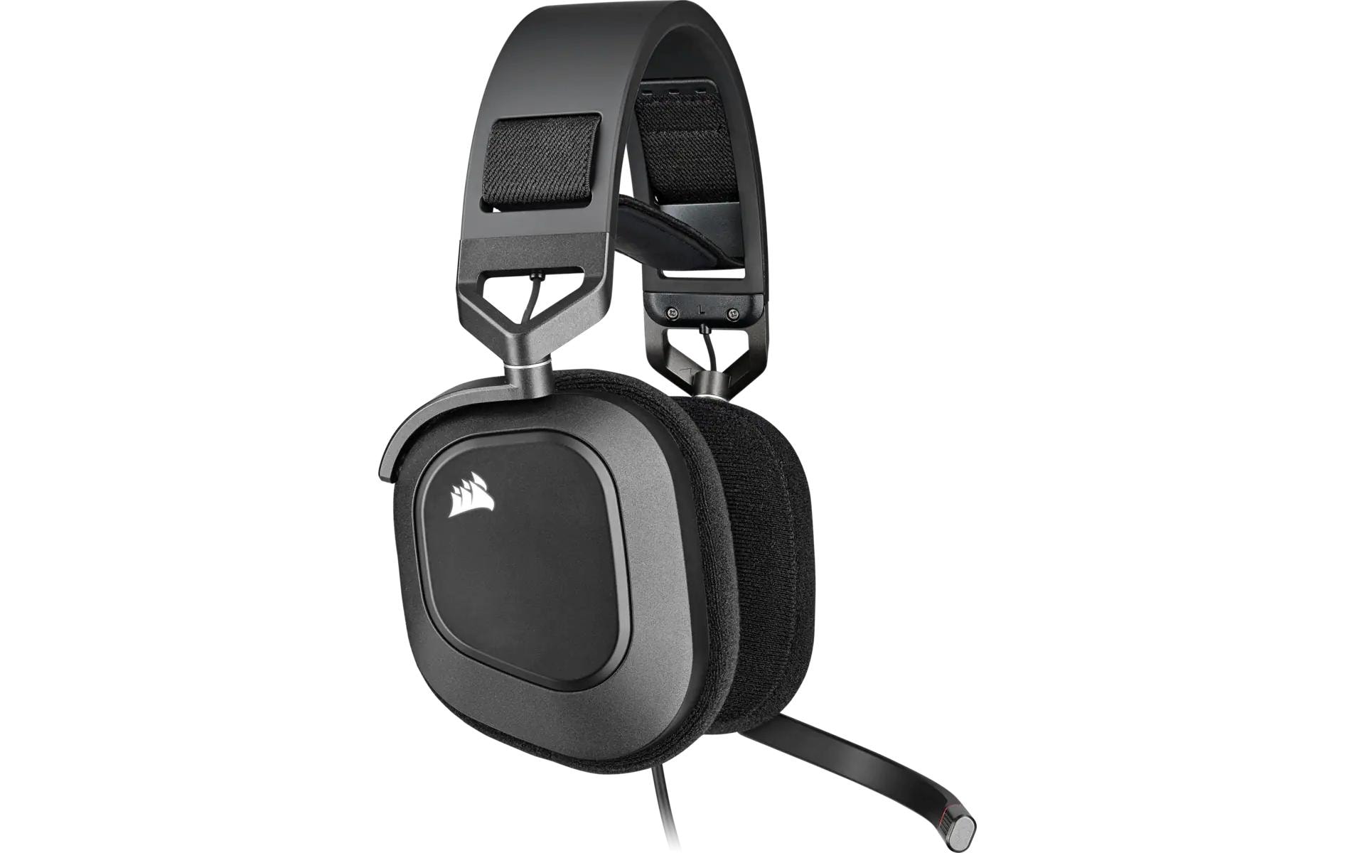 CORSAIR Gaming HS80 RGB - Headset - ohrumschließend - kabelgebunden - USB - Kohle