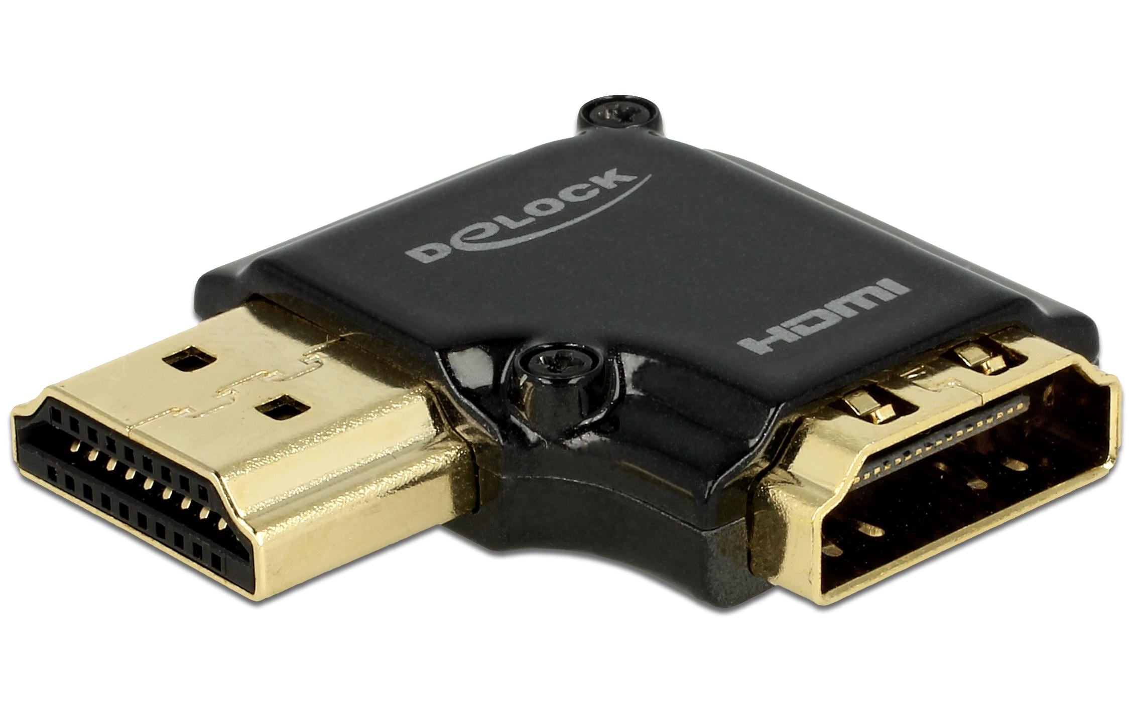 Delock Adapter High Speed Ethernet 4K 90° HDMI - HDMI