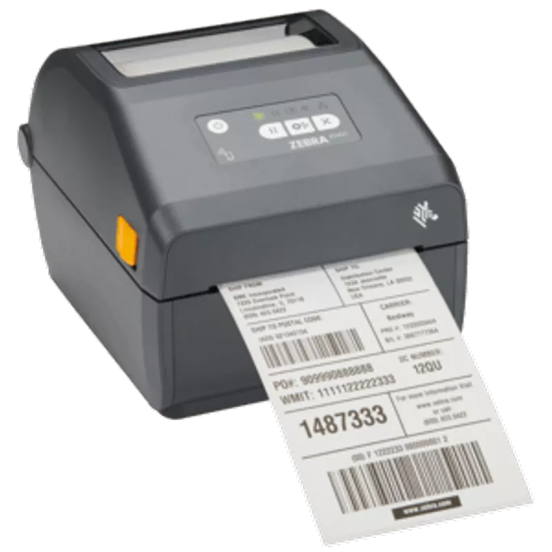 Zebra ZD421c, Farbbandkassette, 8 Punkte/mm (203dpi), RTC, EPLII, ZPLII, USB, USB-Host, BT (BLE), Ethernet, grau Etikettendrucker