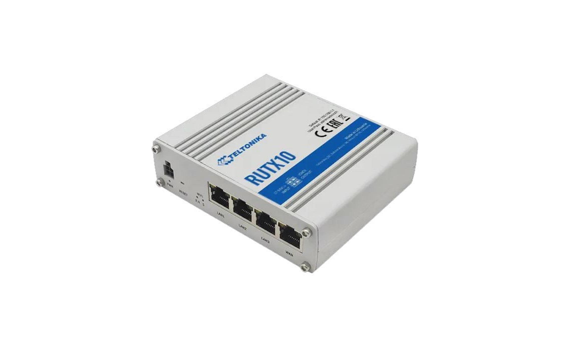 Teltonika RUTX10 - Wireless Router - Bluetooth
Wi-Fi 5 - an DIN-Schiene montierbar