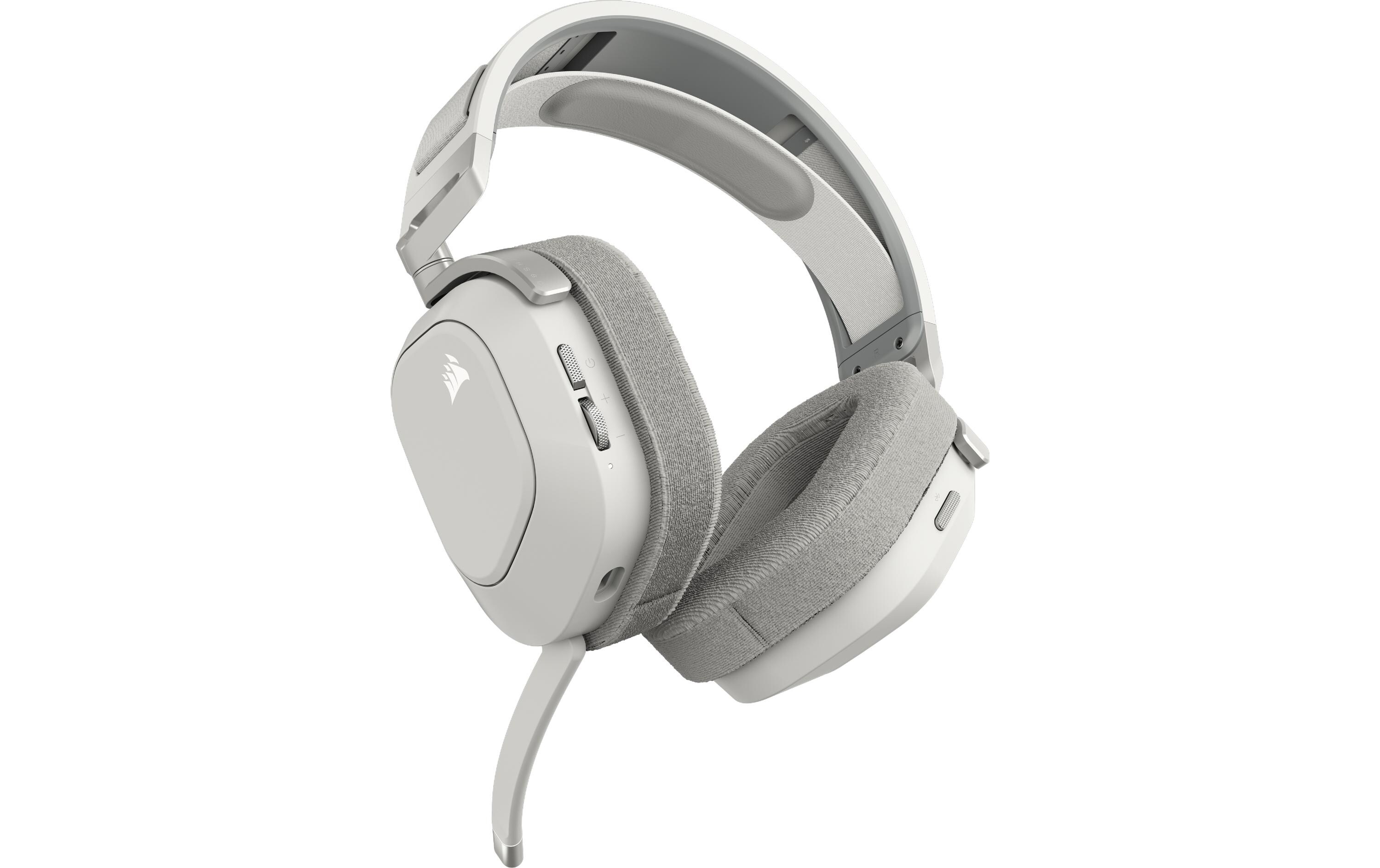 CORSAIR Gaming HS80 MAX WIRELESS - Headset - ohrumschließend - 2,4 GHz - kabellos - USB - weiß